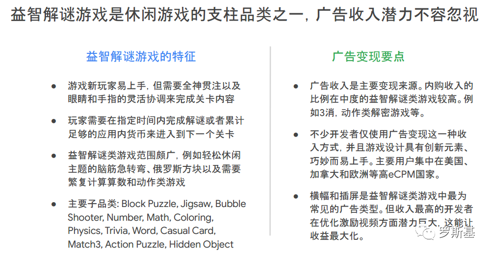 方块、拼图、填色以及益智猜谜四类Brain & Puzzle游戏解析