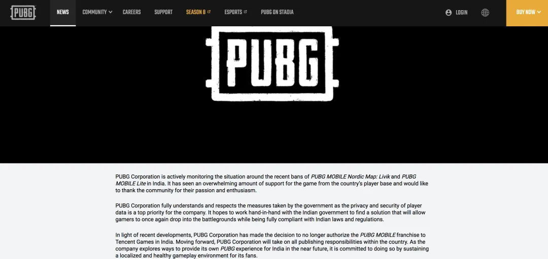 终止与腾讯合作，“吃鸡”重返印度？