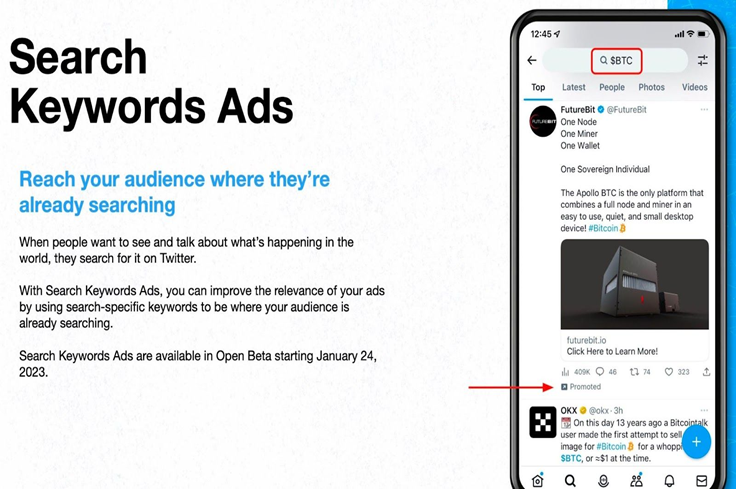 Twitter搜索关键词广告来了，助力广告主精准获客和提升ROI的利器！