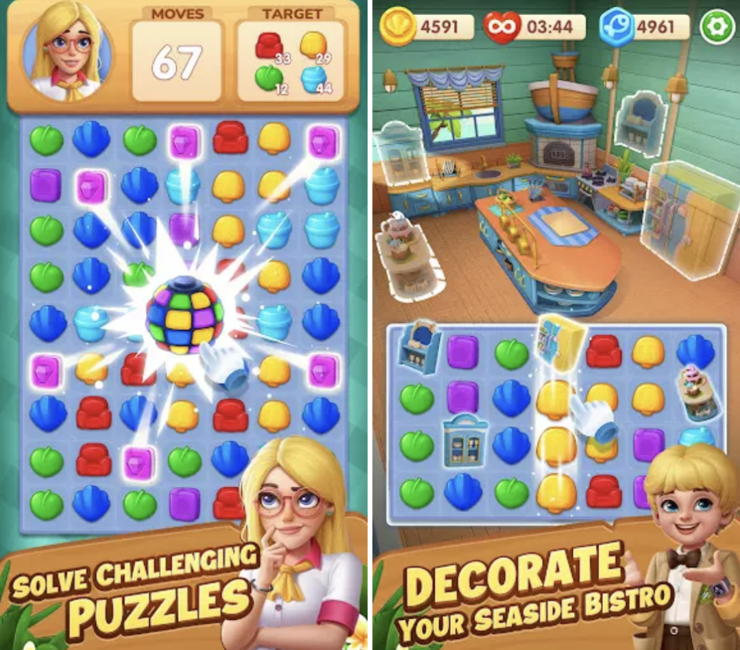 头部产品海外单月收入仅次于《原神》，国内厂商要把三消+X玩出花了