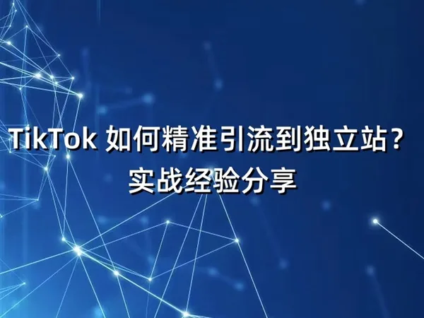 TikTok 如何精准引流到独立站？实战经验分享