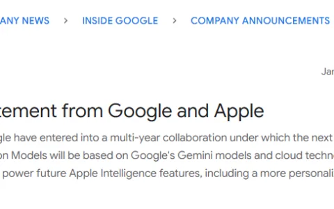 押注谷歌Gemini，苹果官宣Siri大升级